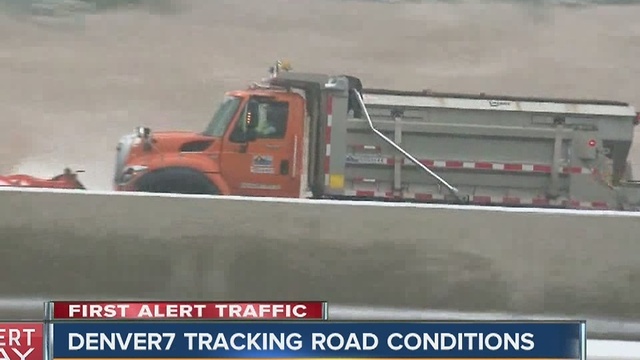 CDOT pretreating roads with anti-icing brine mix