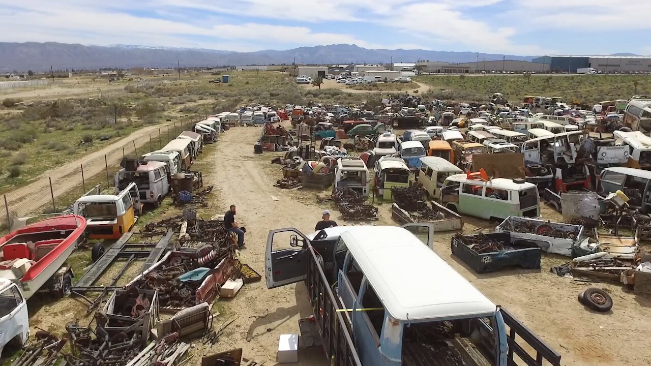 The last big Air cooled Volkswagen junk yard