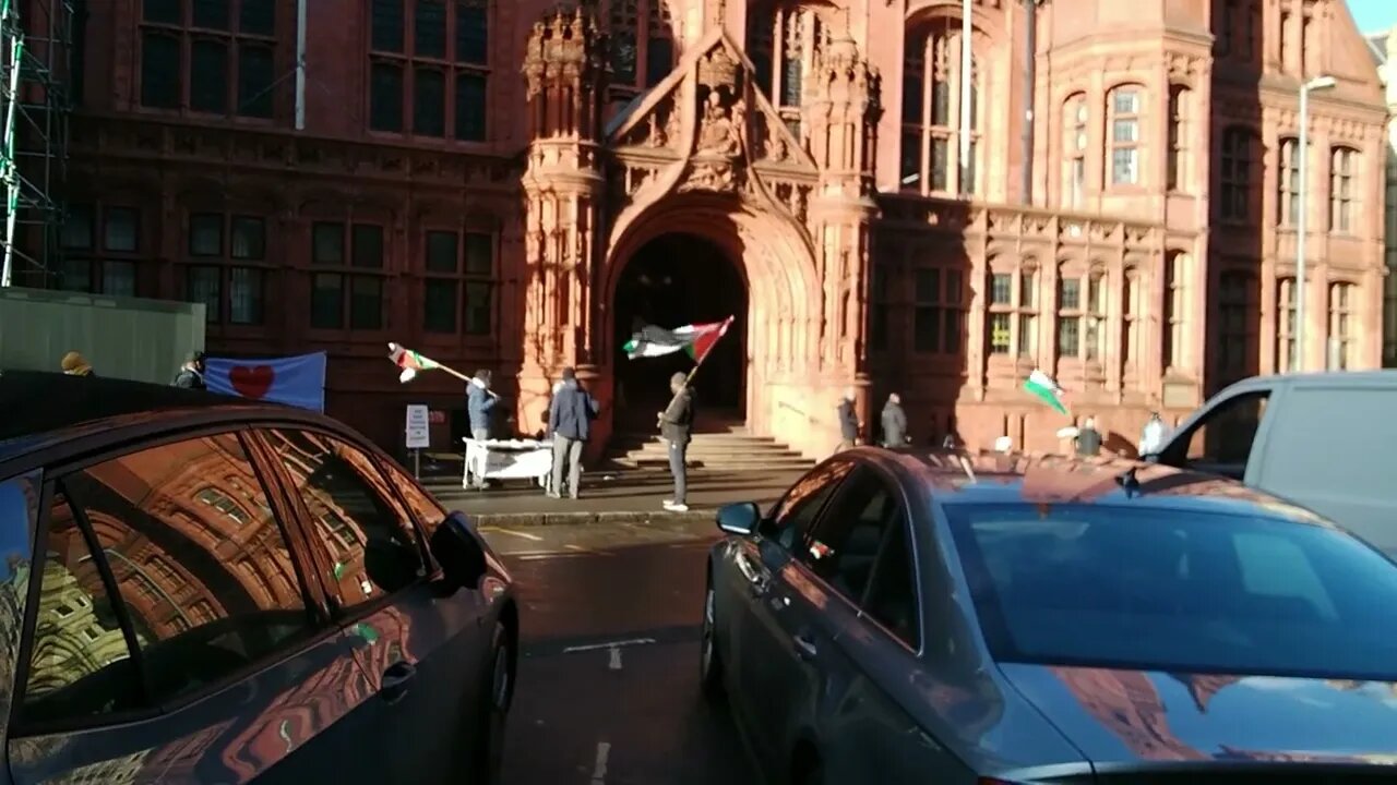 Palestine Activists Outside Birmingham Magistrates Court