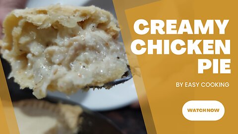 The Best Home-Made CREAMY CHICKEN PIE | in 10 Minutes