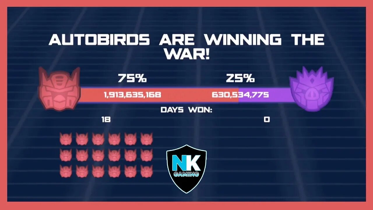 Angry Birds Transformers 2.0 - War Pass Day 18 Results + Wheeljack & Cliffjumper In Action
