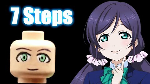Lego Anime Faces in 7 Steps