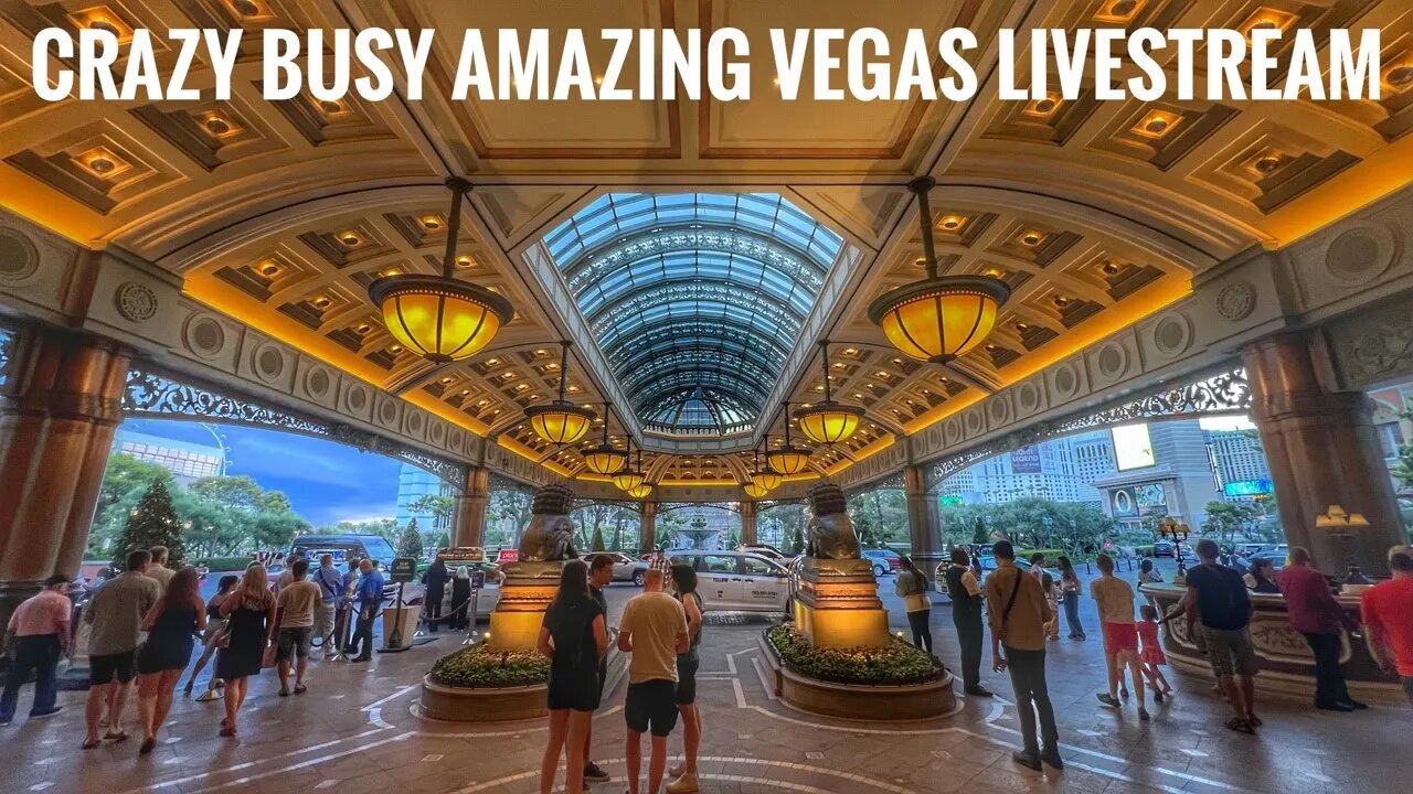 Vegas LIVESTREAM - Walking the Strip and it’s MONSOON Season… 😮😯 1080p 60fps Stream