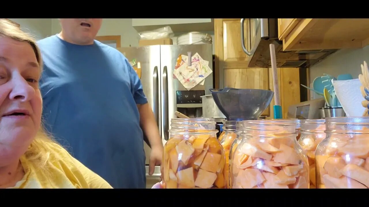 Canning candied sweet potatoes