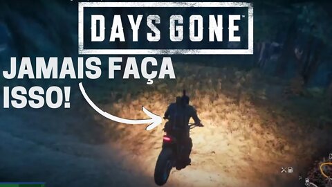 Days Gone - O PERIGO de Cortar Caminho com Sua Moto No Jogo [Cortes Engraçados da Live da Derrota]