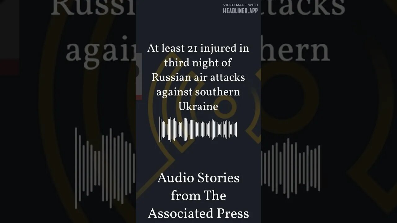 At least 21 injured in third night of Russian air attacks against southern Ukraine | Audio...