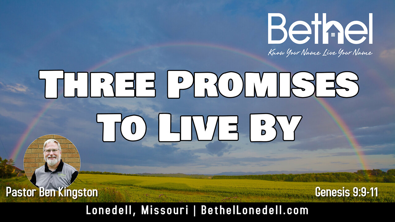 Three Promise To Live By - September 3, 2023