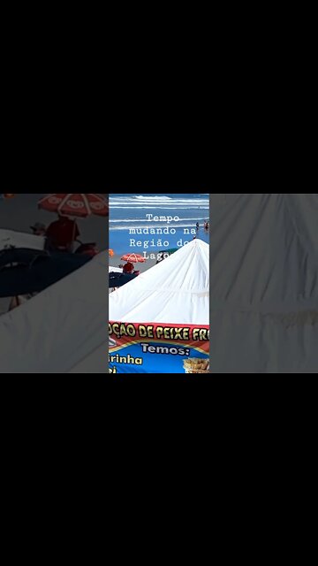 Cabo Frio [ Praia do Forte] Tempo mudando, frentes fria chegando! #shorts