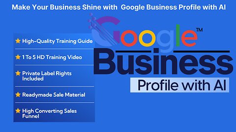 Google Business Profile with Ai Review - Rebrand it, resell it, and Retain 100% of the Profit.