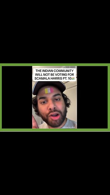 The Indian community will not be voting for SCAMALA HARRIS