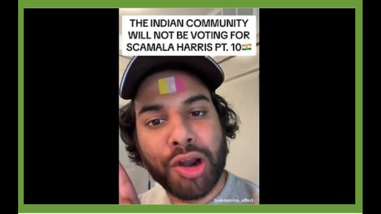 The Indian community will not be voting for SCAMALA HARRIS