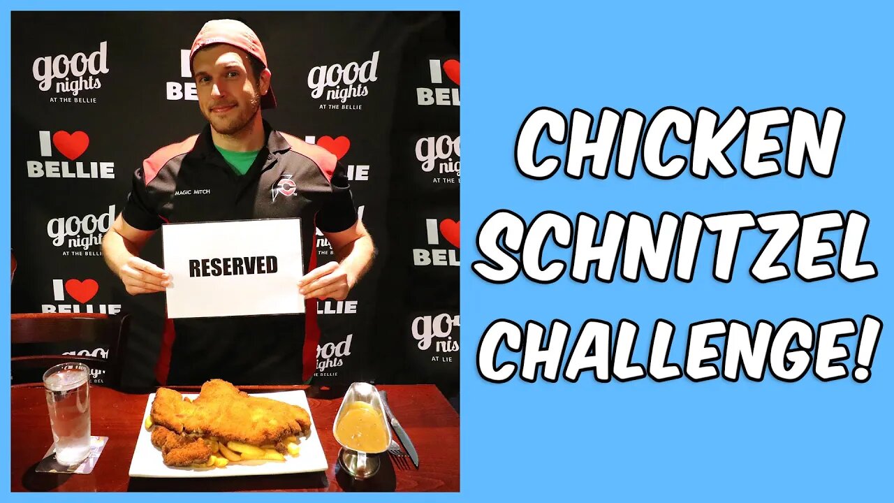 Giant Fried Chicken Schnitzel Speed Challenge in New South Wales, Australia!