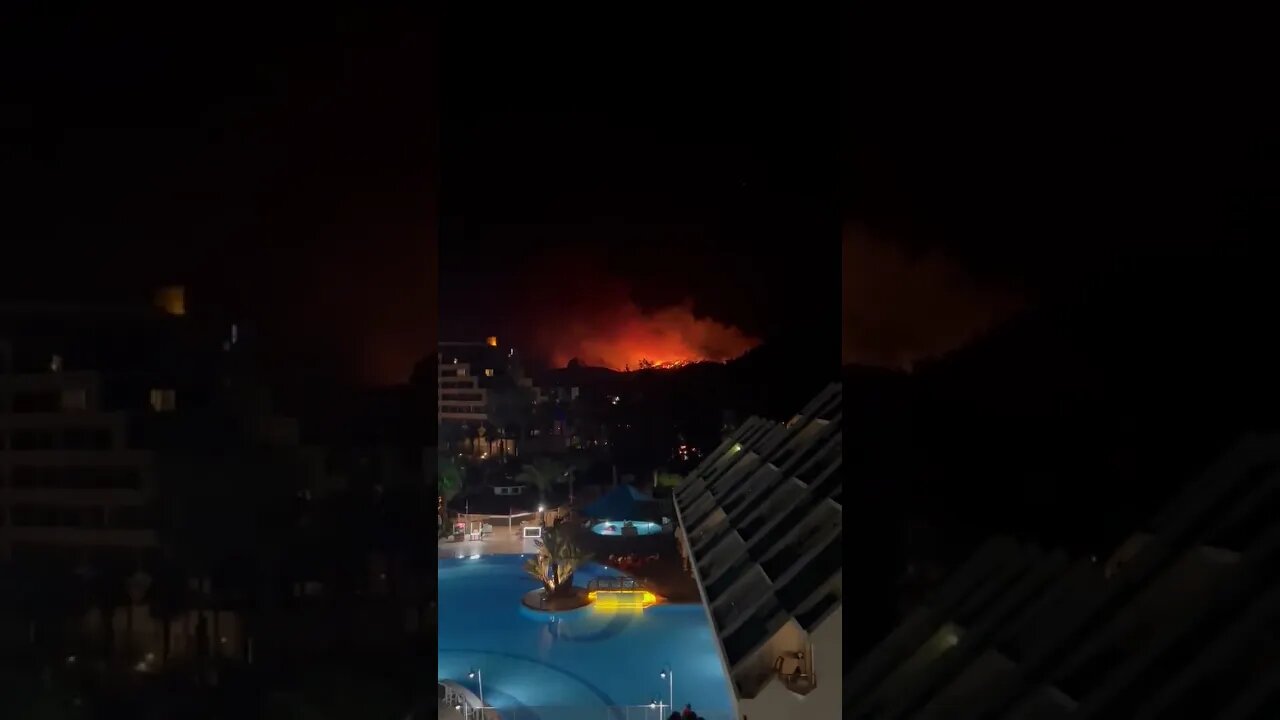 Waldbrände in Kemer #kemer #waldbrand #feuer