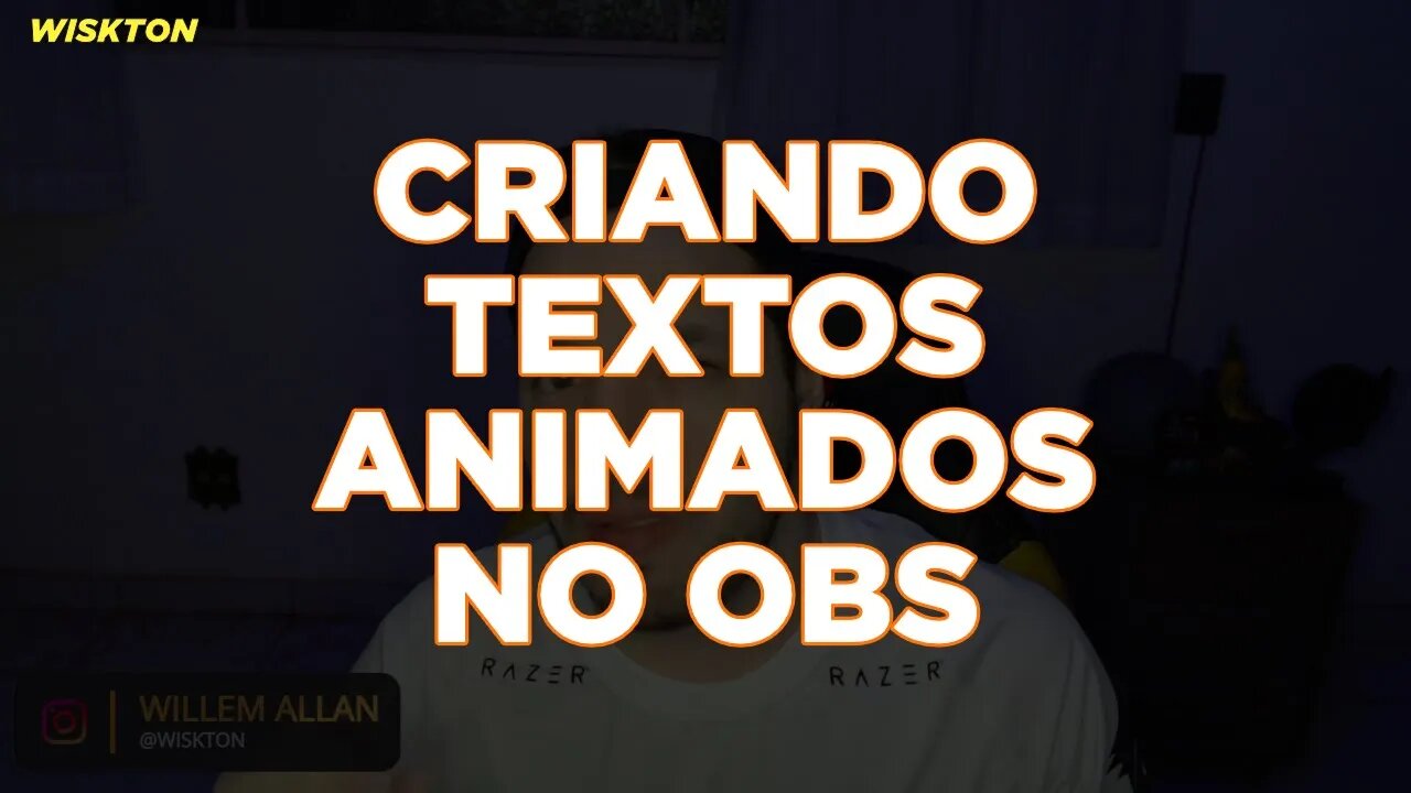 Criando textos animados no OBS Studio