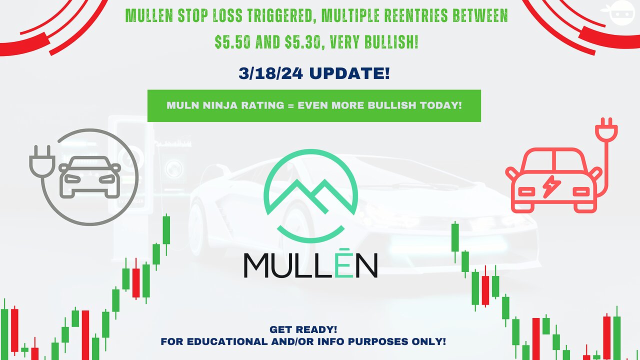 MULN Mullen Automotive Analysis: Overshoot Rebound, new average cost around $6.40 | 3/18/2024 Update