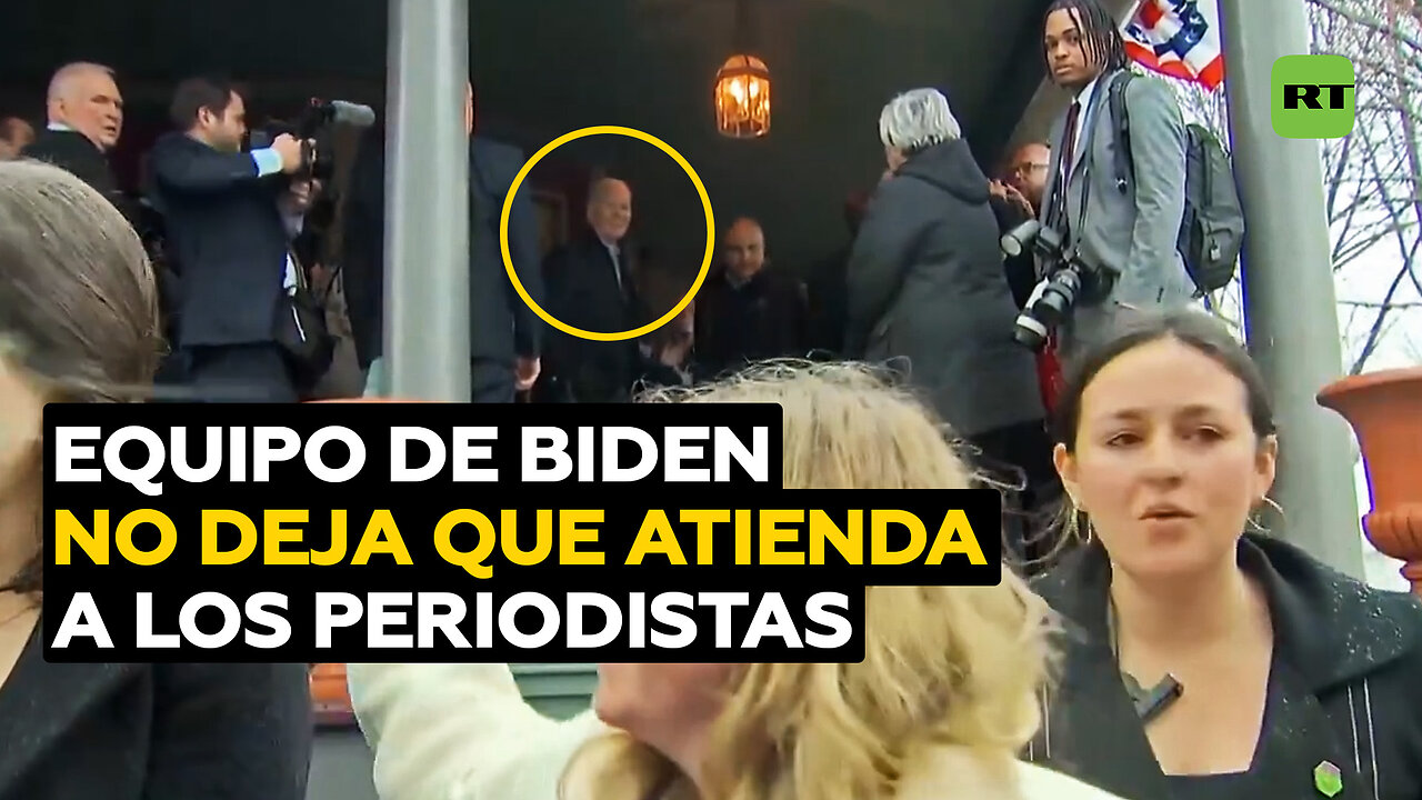 El equipo de Biden aleja a la prensa cuando se disponía a responder preguntas en Míchigan