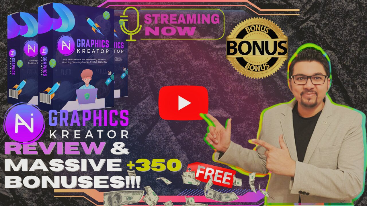 AI Graphics Kreator Review⚡📲💻Create UNLIMITED Text To Image AI Graphics💻📲⚡Get FREE +350 Bonuses💲💰💸