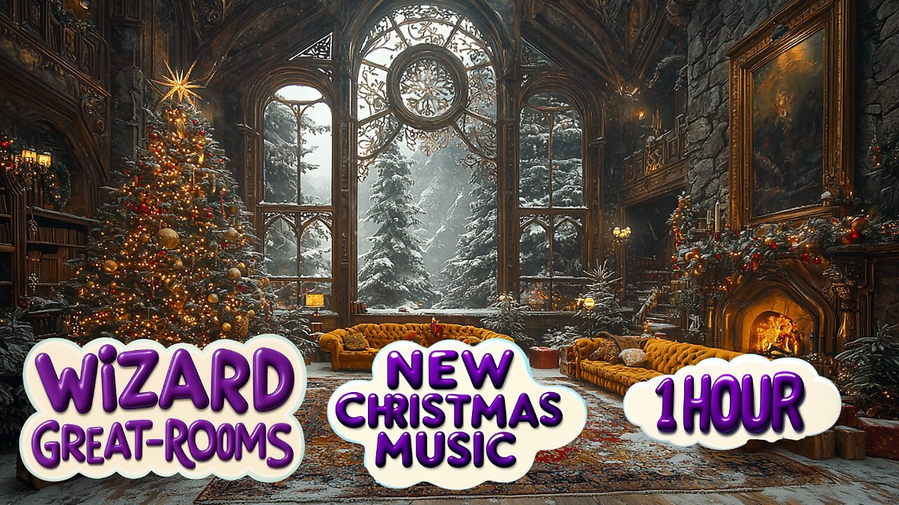 Magical Wizard School at Christmas | Brand New Holiday Music | Ai Generated