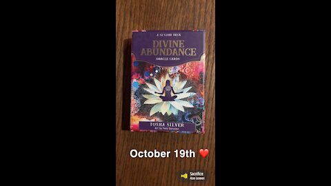 October 19th oracle card ❤️