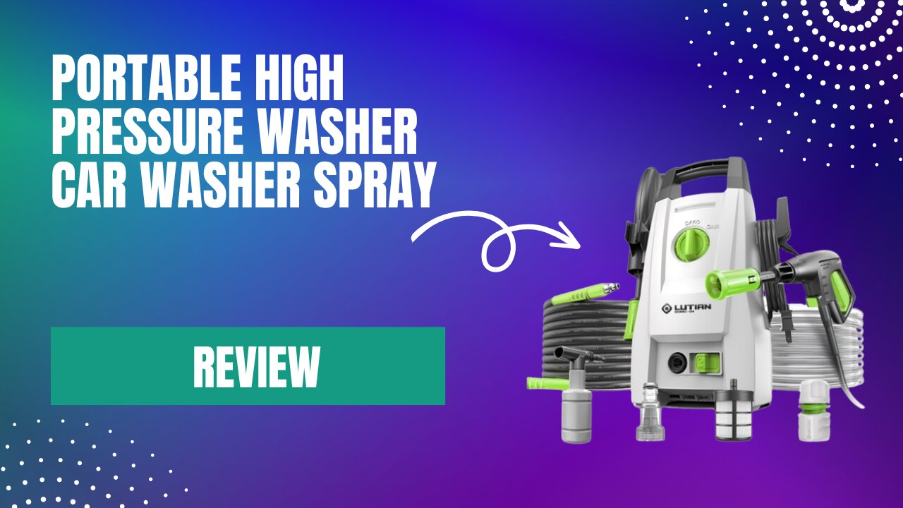 Portable High Pressure Washer Car Washer Spray Review from Shopee