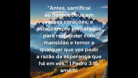 Antes santificai ao Senhor Deus