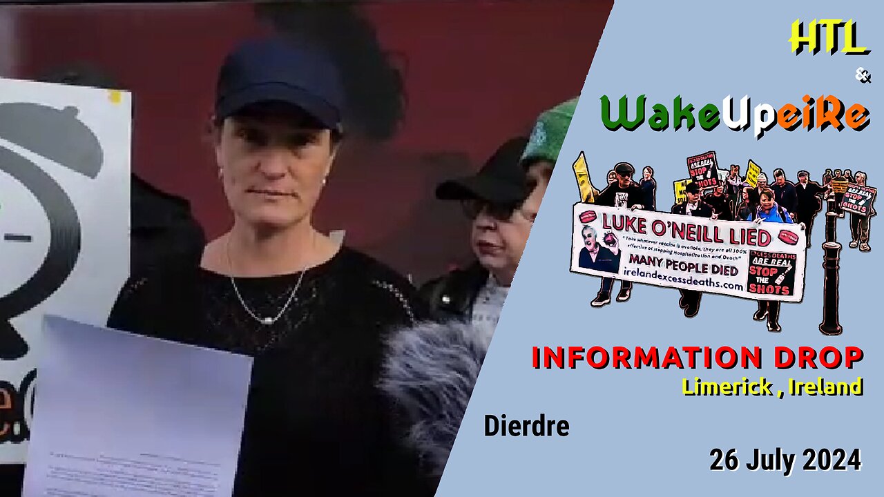 WakeUpeiRe & HTL - Information Drop, Limerick - 26 July 2024