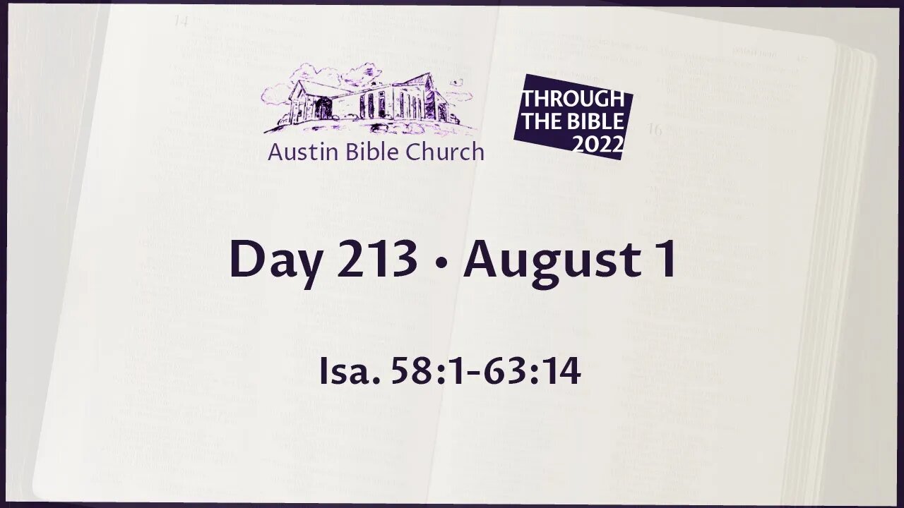 Through the Bible 2022 (Day 213)