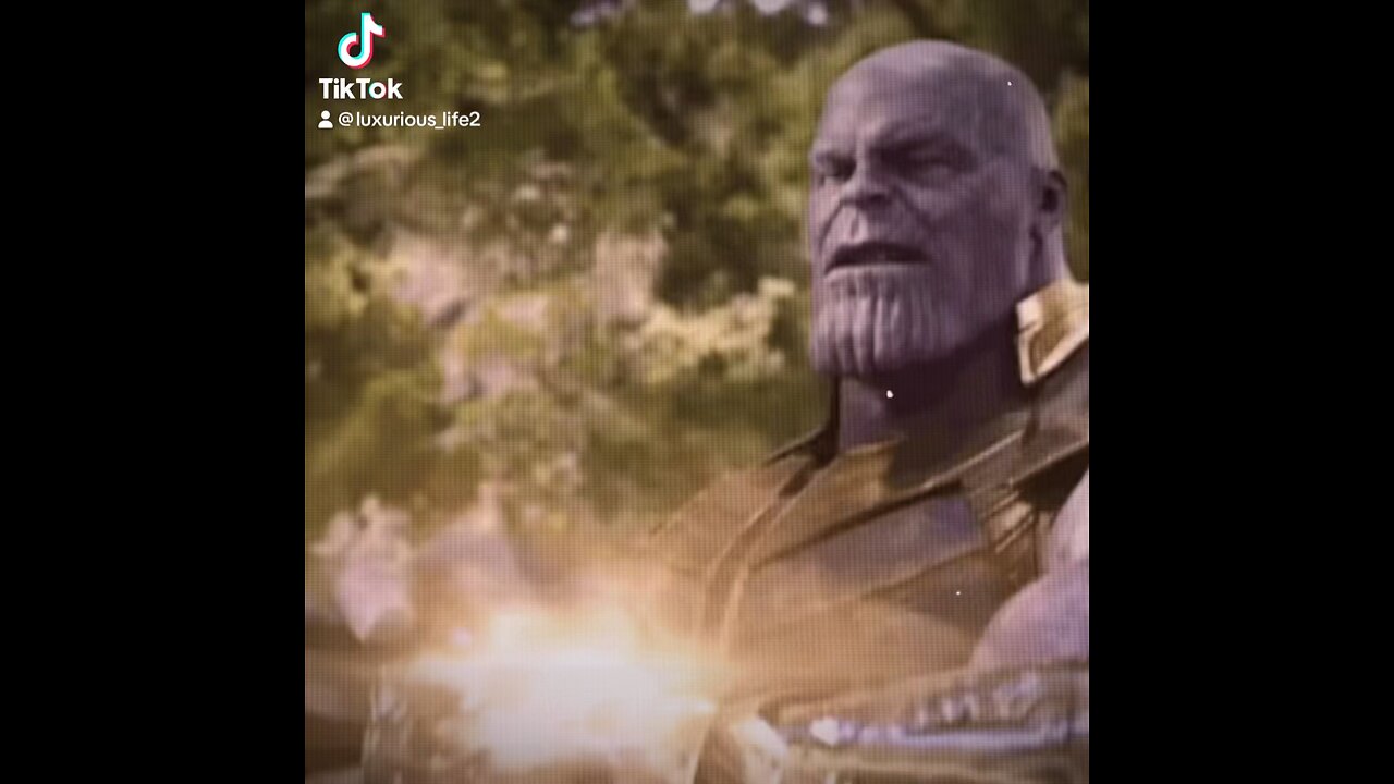 Thanos flexing after getting 6 stones