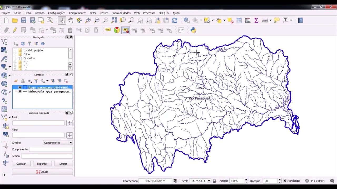 Mapas e layout de impressão no QGIS