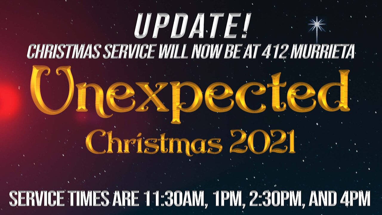 Christmas Eve Service Update