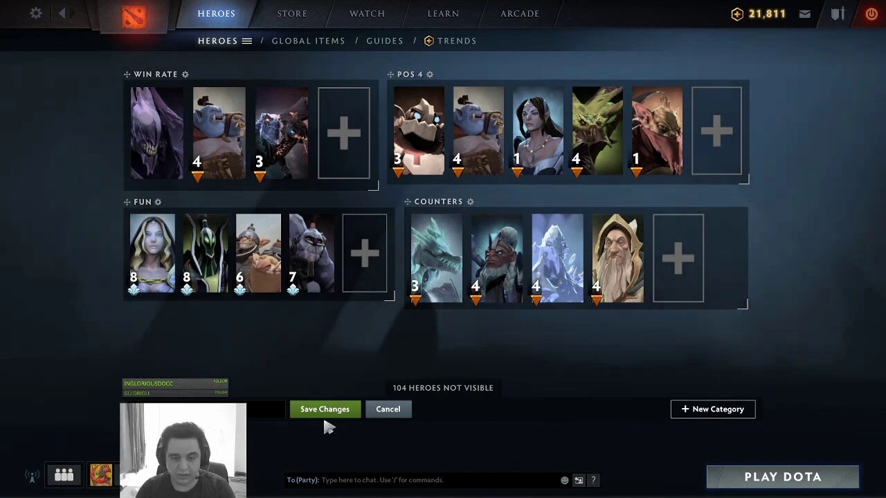 Facilitando a seleção de heróis no DOTA 2