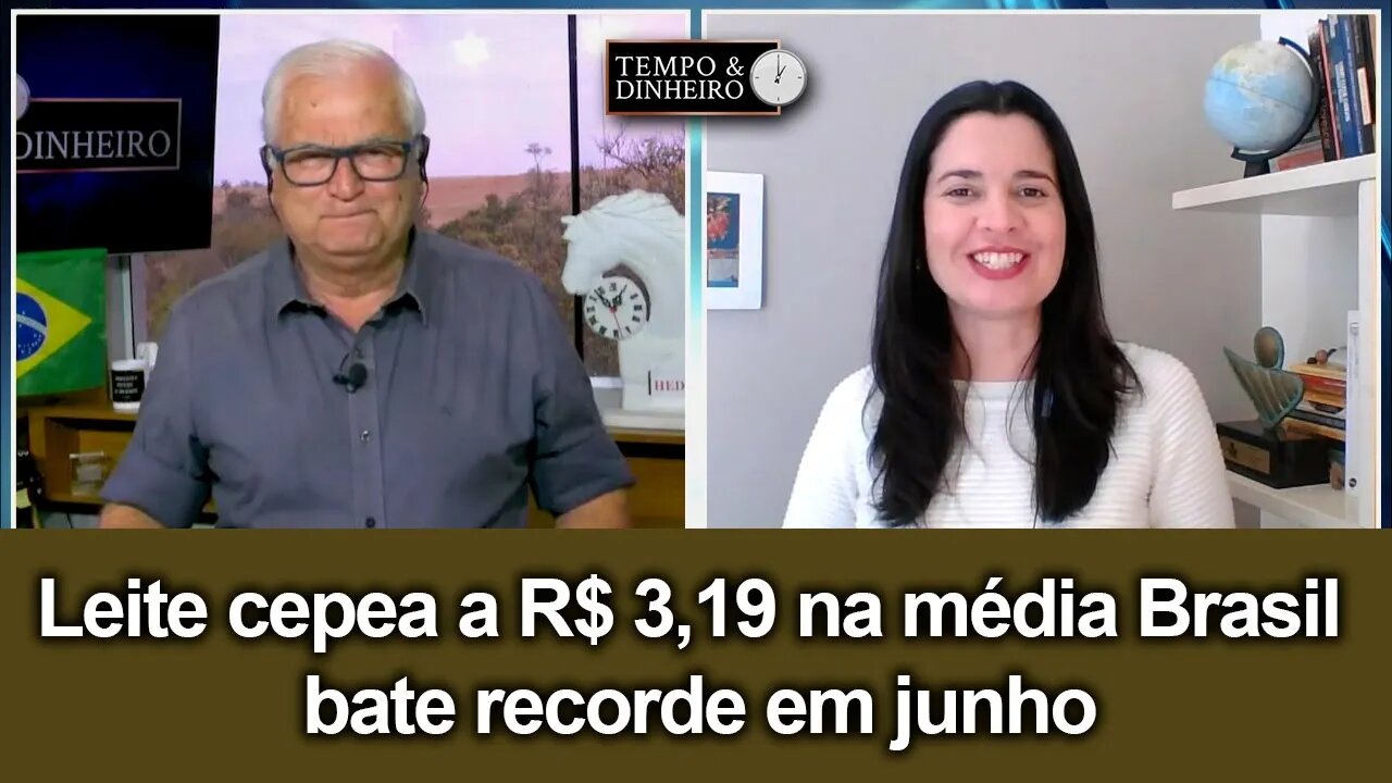 Leite cepea a R$ 3,19 na média Brasil bate recorde em junho