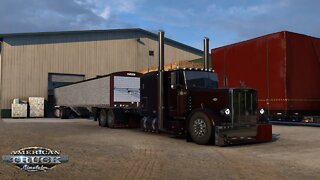 ATS Gameplay | Peterbilt Custom 379 | Bozeman MT to Great Falls MT | Beets 63,934lb