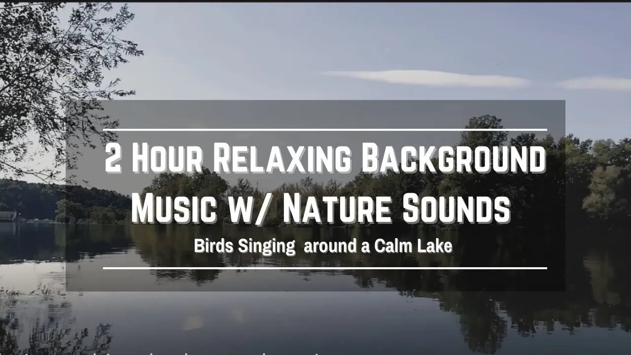 Birds Singing Calm Lake Relaxing Ambient Music: 432 hz healing binural frequency