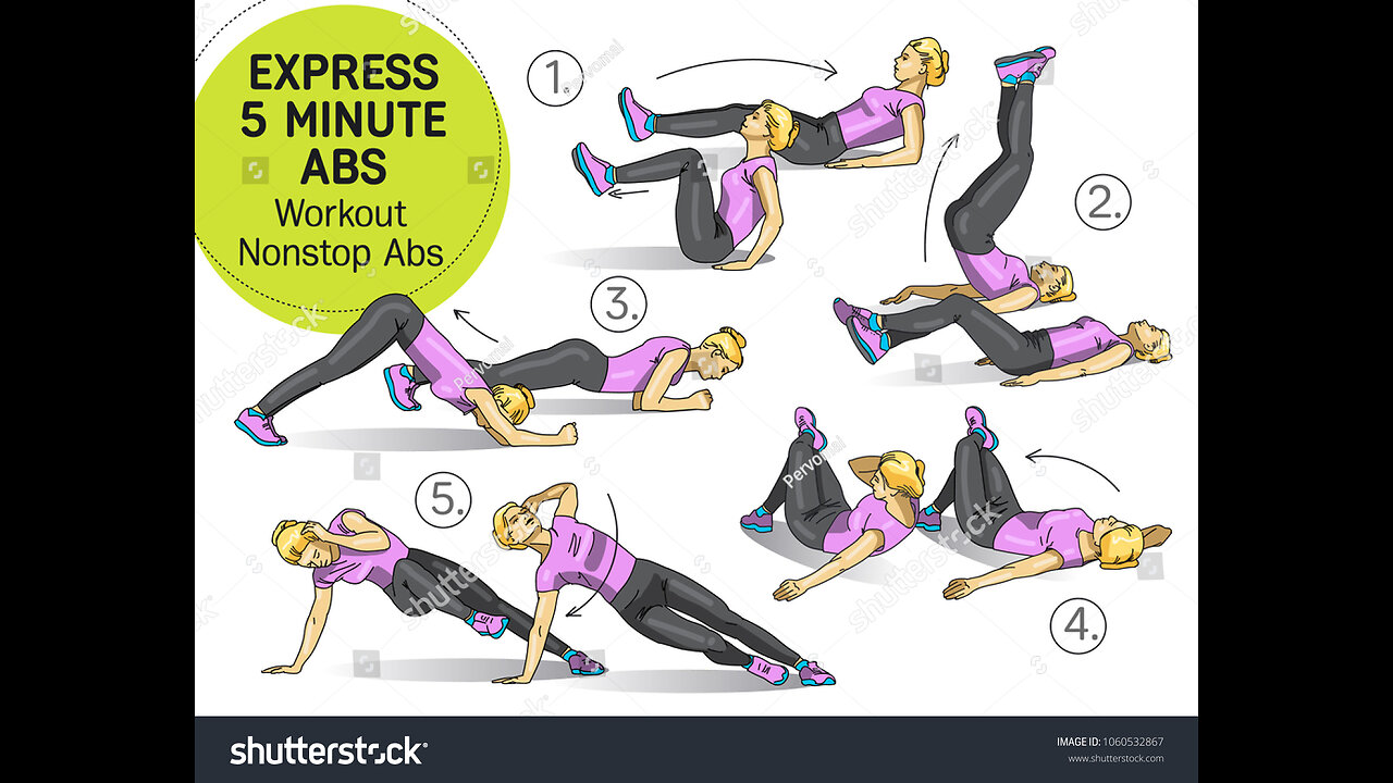 perfect abs exercise , 5 minutes daily