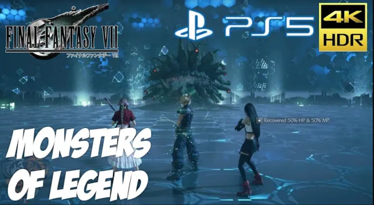 THREE PERSON TEAM VS MONSTERS OF LEGEND Final Fantasy 7 Remake