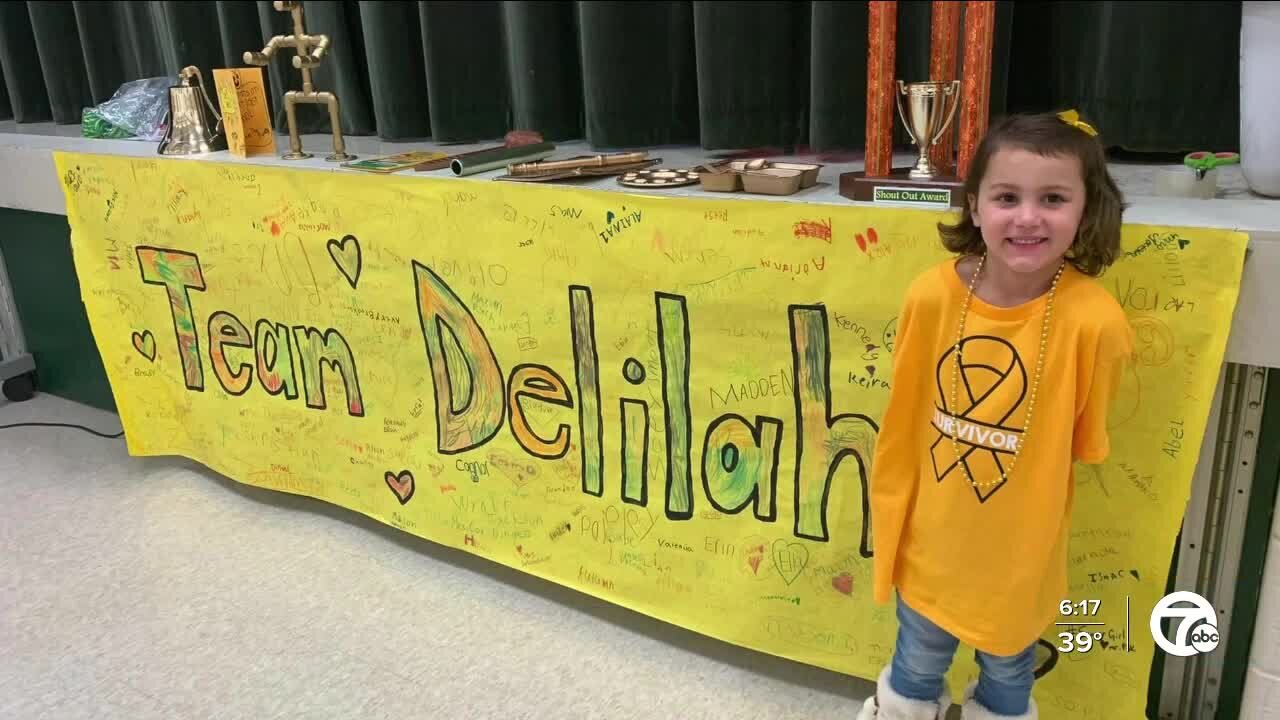 Entire school celebrates 5-year-old's cancer remission