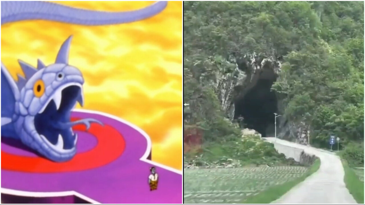 The real life Snake Way from DBZ