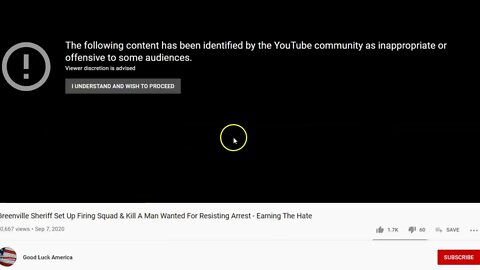 YouTube Sharing & Censorship - Making People Think A Video Has Been Removed