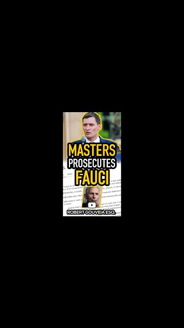 Blake Masters Promises to Prosecute Fauci #shorts