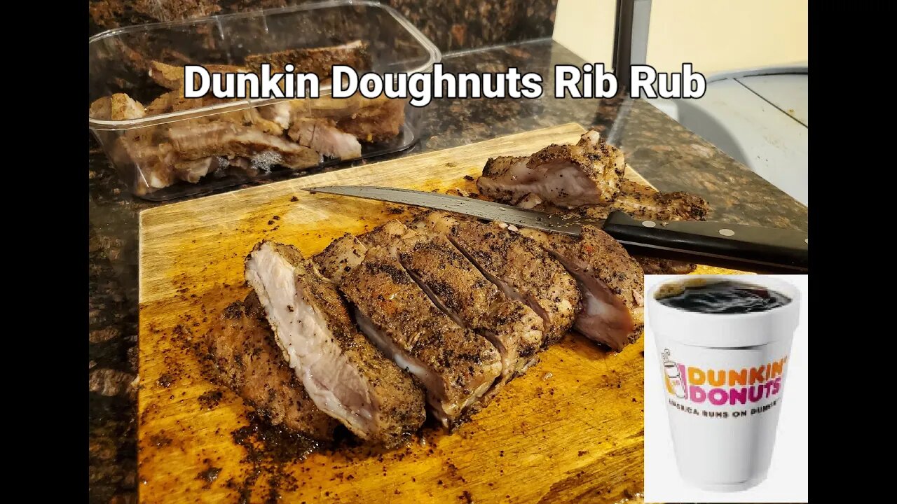 Dunkin Doughnuts Coffee rub ribs