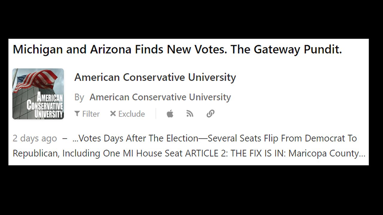 26k ballots found in MI, 97k dumped in MARICOPA -Elijah Shaffer reads 2 TGP Pieces