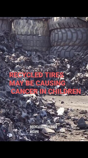 Children's playgrounds may be killing them with the recycled tires 😭