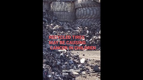 Children's playgrounds may be killing them with the recycled tires 😭