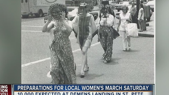 Preparations for local women's march on Saturday