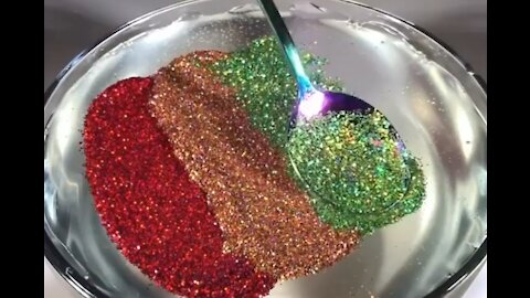 SATISFYING GLITTER SLIME BOWL!