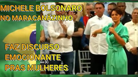 É DE EMOCIONAR, MICHELE BOLSONARO EM DISCURSO MARCANTE NO MARACANÃZINHO PARA AS MULHERES.