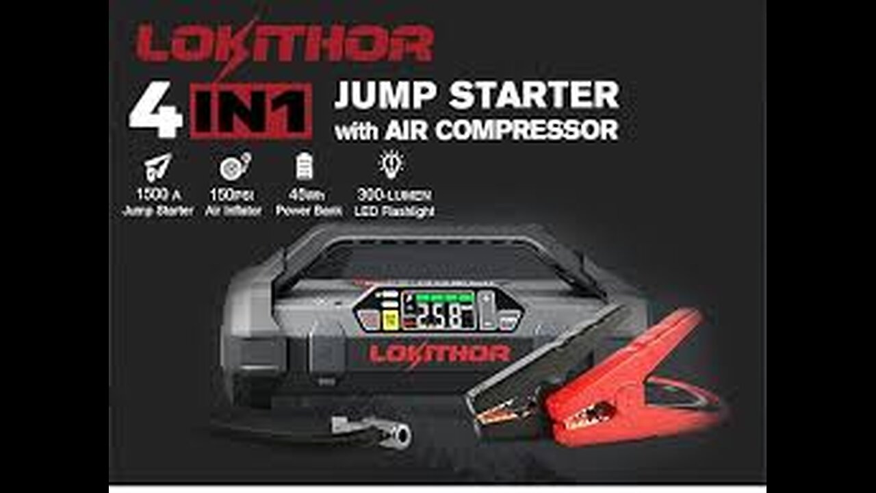 Lokithor 4 in 1 Jump Starter review #review #affordable #amazon #jumpstarter #multitool #trending