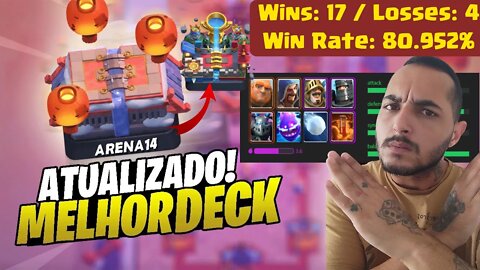 PUSH ATÉ ARENA LENDÁRIA SEM PARAR... 21 partidas/ 17W 4L ... #clashroyale #clashroyalebrasil