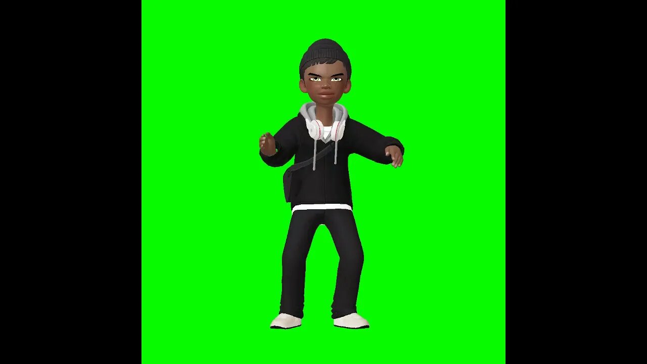 Vídeo de Animação - Avatar correndo - Chroma Key - Green Screen